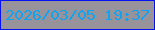 文字の大きさ：5、枠の色：0512ef、背景の色：98939a、文字の色：0fa3f0 無料ブログパーツのブログ時計