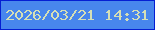 文字の大きさ：1、枠の色：051ed3、背景の色：4886ed、文字の色：d5dfb6 無料ブログパーツのブログ時計