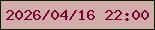 文字の大きさ：3、枠の色：052102、背景の色：d2ada9、文字の色：7a0235 無料ブログパーツのブログ時計
