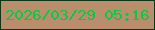 文字の大きさ：4、枠の色：053917、背景の色：ba8d6c、文字の色：09c843 無料ブログパーツのブログ時計