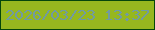 文字の大きさ：5、枠の色：05460b、背景の色：96b71f、文字の色：719aa2 無料ブログパーツのブログ時計