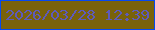文字の大きさ：4、枠の色：0549f1、背景の色：79620b、文字の色：5d5abb 無料ブログパーツのブログ時計