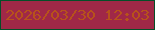 文字の大きさ：5、枠の色：054e28、背景の色：a02847、文字の色：b7521b 無料ブログパーツのブログ時計
