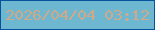 文字の大きさ：1、枠の色：05539c、背景の色：6eb7d0、文字の色：d0aa88 無料ブログパーツのブログ時計