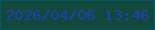 文字の大きさ：2、枠の色：055765、背景の色：12493c、文字の色：1f41ae 無料ブログパーツのブログ時計