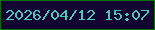 文字の大きさ：3、枠の色：057002、背景の色：130532、文字の色：4bc7b9 無料ブログパーツのブログ時計