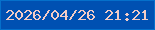 文字の大きさ：1、枠の色：0570cb、背景の色：0050b2、文字の色：f3ccc6 無料ブログパーツのブログ時計