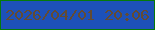文字の大きさ：1、枠の色：057a09、背景の色：1d51b9、文字の色：634b33 無料ブログパーツのブログ時計