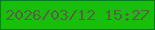 文字の大きさ：4、枠の色：057b1f、背景の色：17bf0b、文字の色：566149 無料ブログパーツのブログ時計