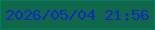 文字の大きさ：5、枠の色：057b60、背景の色：0f6849、文字の色：1227c3 無料ブログパーツのブログ時計