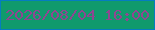 文字の大きさ：1、枠の色：057dc1、背景の色：109a6d、文字の色：8f4691 無料ブログパーツのブログ時計