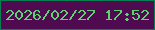 文字の大きさ：2、枠の色：058151、背景の色：500b50、文字の色：5dd174 無料ブログパーツのブログ時計