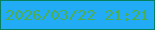 文字の大きさ：3、枠の色：058160、背景の色：23acf6、文字の色：4bae52 無料ブログパーツのブログ時計
