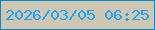 文字の大きさ：2、枠の色：058ccf、背景の色：cfc7b1、文字の色：19a4fa 無料ブログパーツのブログ時計