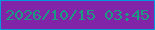 文字の大きさ：1、枠の色：0597de、背景の色：8224a8、文字の色：1a9b82 無料ブログパーツのブログ時計
