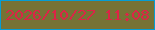 文字の大きさ：1、枠の色：059dd3、背景の色：767235、文字の色：db2546 無料ブログパーツのブログ時計