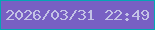文字の大きさ：2、枠の色：05a6b4、背景の色：7860c3、文字の色：c3c2e5 無料ブログパーツのブログ時計