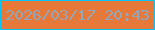 文字の大きさ：4、枠の色：05c4f7、背景の色：e6783a、文字の色：96a6b9 無料ブログパーツのブログ時計