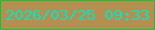 文字の大きさ：4、枠の色：05cb39、背景の色：b58f4f、文字の色：06e6c3 無料ブログパーツのブログ時計