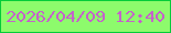 文字の大きさ：4、枠の色：05cc39、背景の色：8dfb6c、文字の色：c562ca 無料ブログパーツのブログ時計