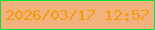 文字の大きさ：3、枠の色：05e238、背景の色：f2b27e、文字の色：f39b0b 無料ブログパーツのブログ時計