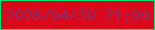 文字の大きさ：5、枠の色：05e46f、背景の色：d9081b、文字の色：8a2c69 無料ブログパーツのブログ時計