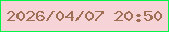 文字の大きさ：2、枠の色：05f348、背景の色：f6d3d6、文字の色：9f6f55 無料ブログパーツのブログ時計