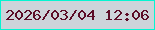 文字の大きさ：4、枠の色：05f5d1、背景の色：cdd4da、文字の色：5c0d28 無料ブログパーツのブログ時計
