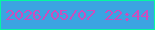 文字の大きさ：2、枠の色：05f6a2、背景の色：3ba4e2、文字の色：cc4dbc 無料ブログパーツのブログ時計