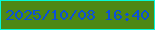 文字の大きさ：3、枠の色：05f9d8、背景の色：4d8815、文字の色：0b50d8 無料ブログパーツのブログ時計