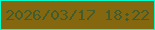 文字の大きさ：2、枠の色：05fcce、背景の色：85670f、文字の色：425c2d 無料ブログパーツのブログ時計