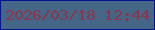 文字の大きさ：2、枠の色：061291、背景の色：456787、文字の色：8d344a 無料ブログパーツのブログ時計