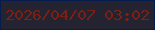 文字の大きさ：1、枠の色：061c4f、背景の色：242331、文字の色：7b2012 無料ブログパーツのブログ時計