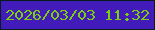 文字の大きさ：5、枠の色：061e17、背景の色：421bba、文字の色：7bcf13 無料ブログパーツのブログ時計