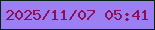 文字の大きさ：3、枠の色：062210、背景の色：9c80f3、文字の色：8c0f53 無料ブログパーツのブログ時計
