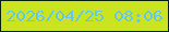 文字の大きさ：2、枠の色：062307、背景の色：cae51f、文字の色：62c7f3 無料ブログパーツのブログ時計