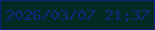 文字の大きさ：1、枠の色：062580、背景の色：052a23、文字の色：0b2981 無料ブログパーツのブログ時計