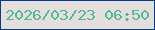 文字の大きさ：4、枠の色：063b8a、背景の色：e4dfdd、文字の色：53b799 無料ブログパーツのブログ時計