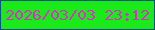 文字の大きさ：3、枠の色：065186、背景の色：1aea19、文字の色：db30ce 無料ブログパーツのブログ時計