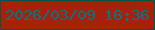 文字の大きさ：5、枠の色：065349、背景の色：a52107、文字の色：06758c 無料ブログパーツのブログ時計