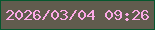 文字の大きさ：3、枠の色：06572e、背景の色：615c4e、文字の色：fda9e7 無料ブログパーツのブログ時計