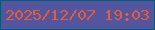 文字の大きさ：1、枠の色：065b78、背景の色：53559f、文字の色：e55b3b 無料ブログパーツのブログ時計