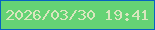 文字の大きさ：1、枠の色：0663c1、背景の色：65d375、文字の色：d9e6be 無料ブログパーツのブログ時計