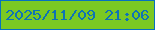 文字の大きさ：1、枠の色：0671c0、背景の色：7bc923、文字の色：0e73b5 無料ブログパーツのブログ時計