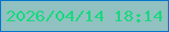 文字の大きさ：3、枠の色：0676cd、背景の色：92c1c1、文字の色：17d97d 無料ブログパーツのブログ時計