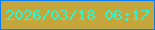 文字の大きさ：5、枠の色：067ef8、背景の色：c4a63c、文字の色：2cf7d4 無料ブログパーツのブログ時計