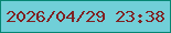 文字の大きさ：3、枠の色：068672、背景の色：71cfd8、文字の色：802122 無料ブログパーツのブログ時計