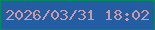 文字の大きさ：1、枠の色：06895c、背景の色：235ea3、文字の色：cf98a6 無料ブログパーツのブログ時計