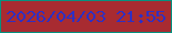 文字の大きさ：2、枠の色：06917e、背景の色：a82b31、文字の色：2f2fc2 無料ブログパーツのブログ時計