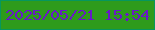 文字の大きさ：3、枠の色：06975e、背景の色：2e9b1c、文字の色：6918c9 無料ブログパーツのブログ時計